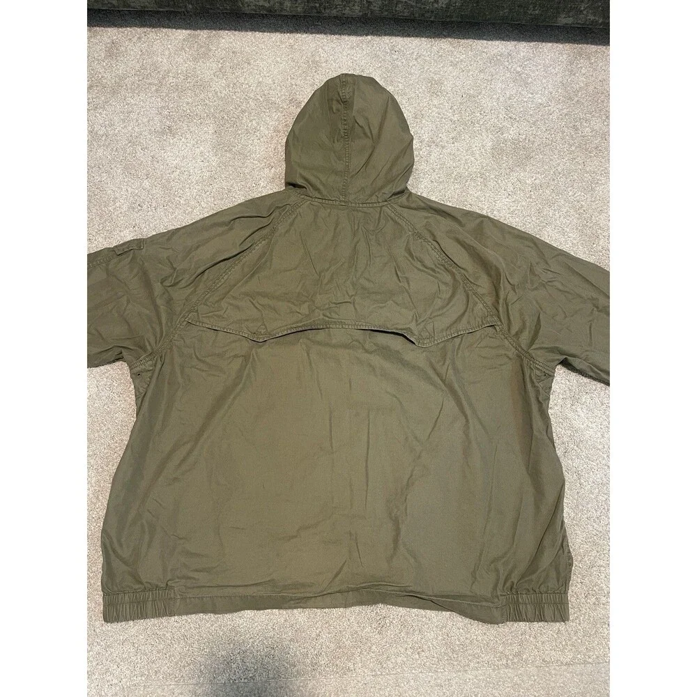 Polo Ralph Lauren Jacket Mens Big 3X Green Hooded Canvas Full Zip Outdoor